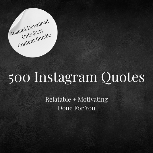 500 Relatable & Motivating Instagram Quotes – DFY